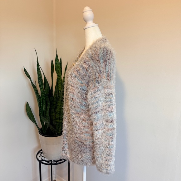Altar'd State | Fuzzy Multicolored Cardigan Sweater - Picture 2 of 11